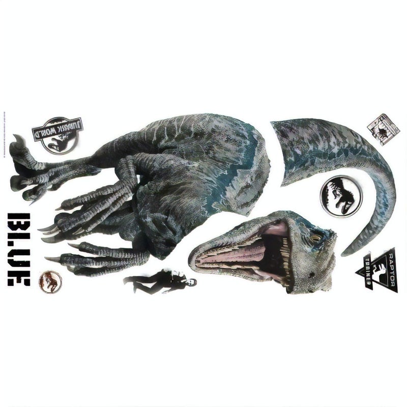 Jurassic World Fallen Kingdom Velociraptor Giant Peel and Stick Wall Decals by RoomMates, RMK3799GM - Image 1
